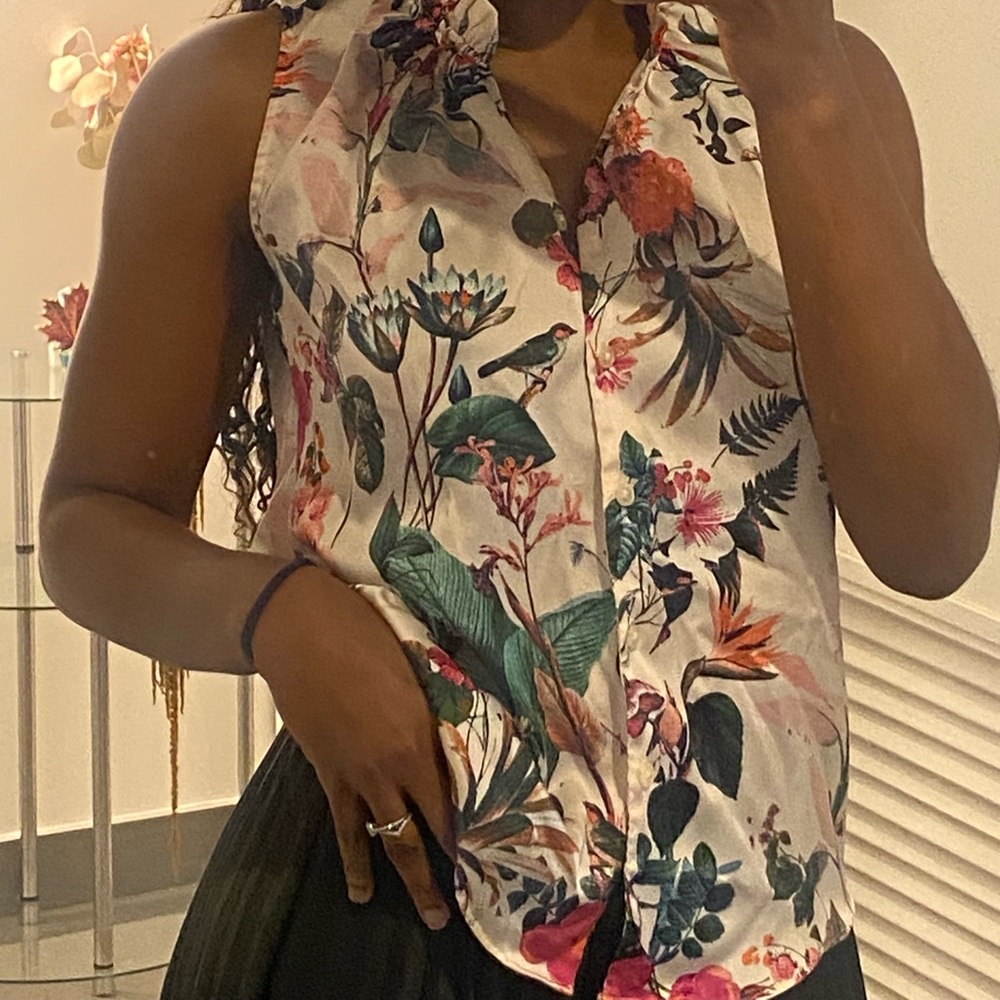 Banana Republic Multicolor Floral Blouse